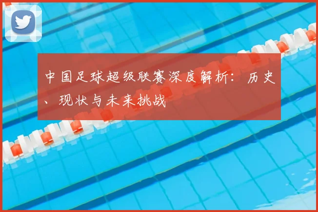 中国足球超级联赛深度解析:历史、现状与未来挑战